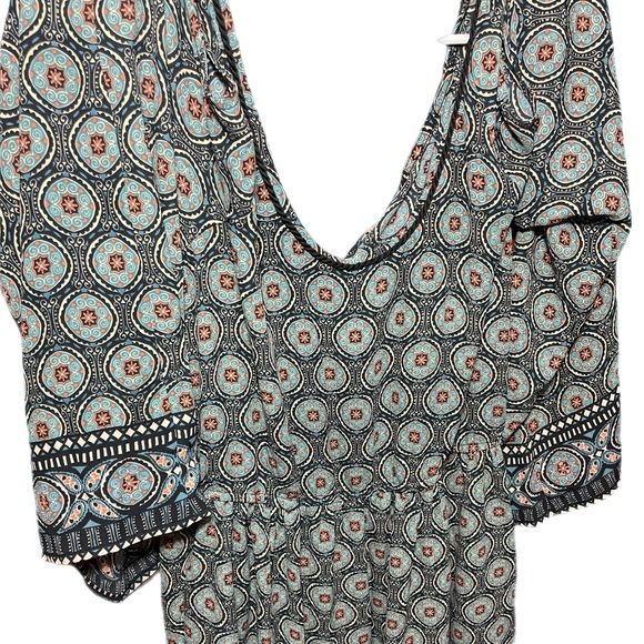 Xhilaration Woman’s Sheer 3/4 Sleeve Off- Shoulder Blouse Dress Size XXL - Picture 7 of 9